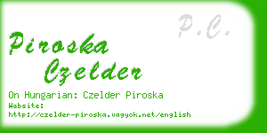 piroska czelder business card